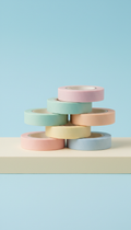 Buttercream washi tape stack